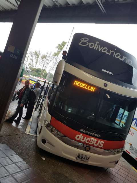 Our bus to Medellin
