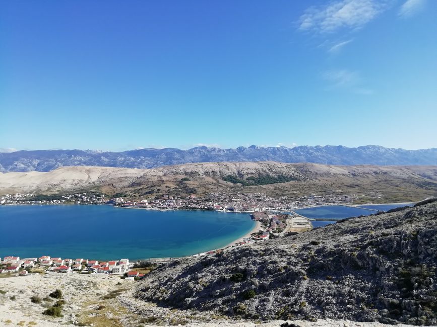 View over the town of Pag