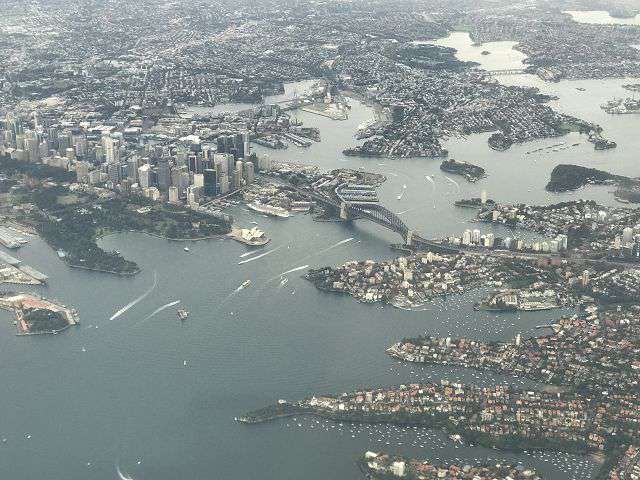 Sydney beim Landeanflug