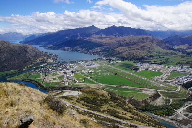 View of Queenstown from 'The Remarkables'