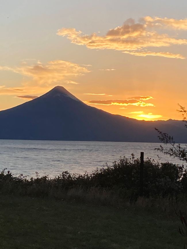 Der Osorno bei Sonnenaufgang