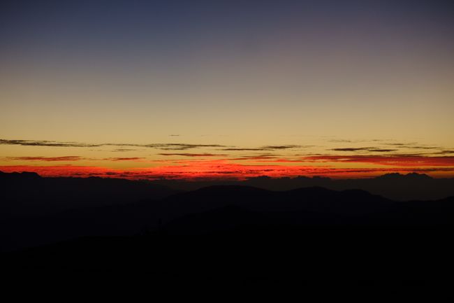 Sonnenaufgang am Adams Peak