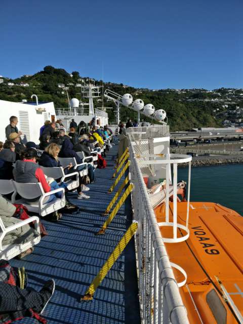 Fähre von Nordinsel (Wellington) zur Südinsel (Picton) 