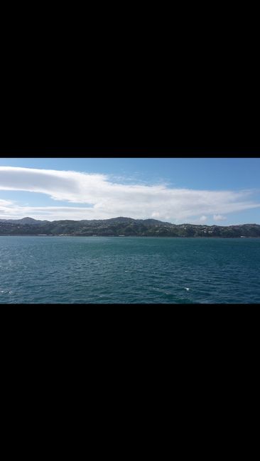 With the ferry from Picton (Southisland) to Wellington (Northisland)
