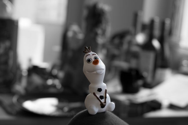 Olaf during the moving stress