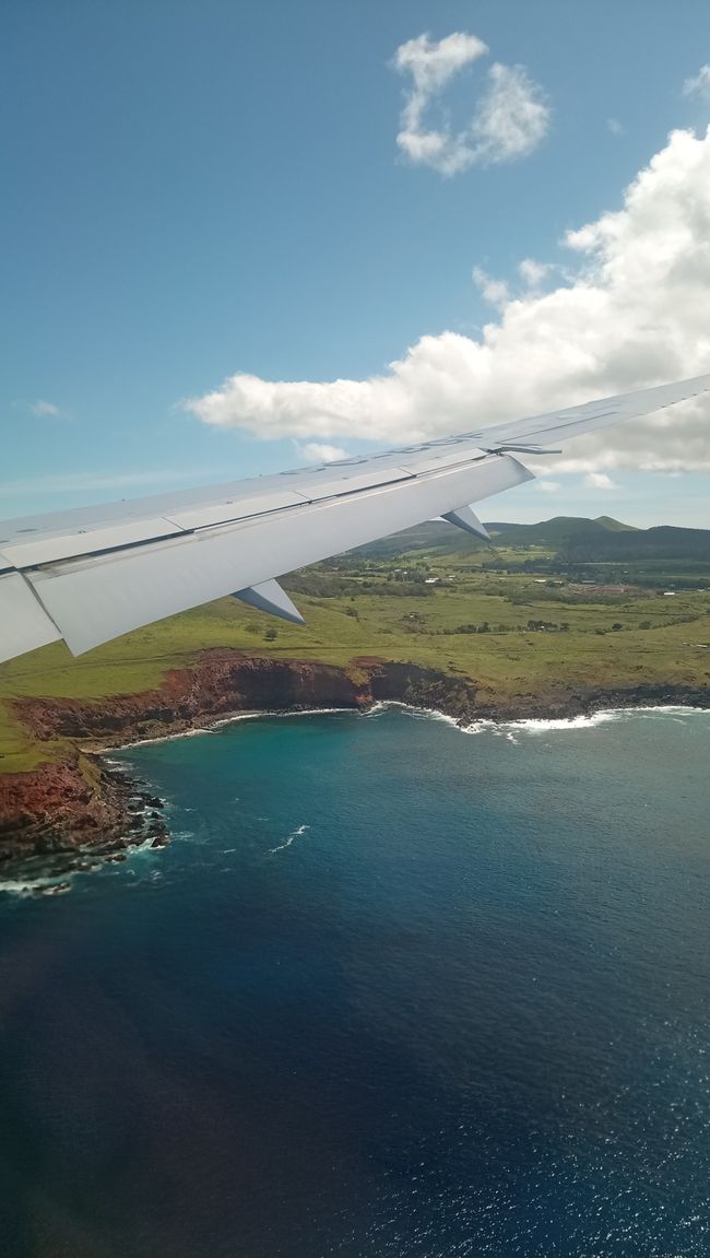 Erste Sicht auf Rapa Nui