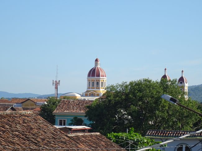 View from the rooftop terrace of the Mombacho cigar factory