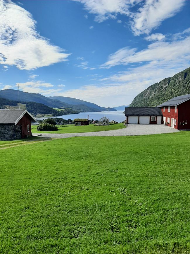 Blick auf Fjord