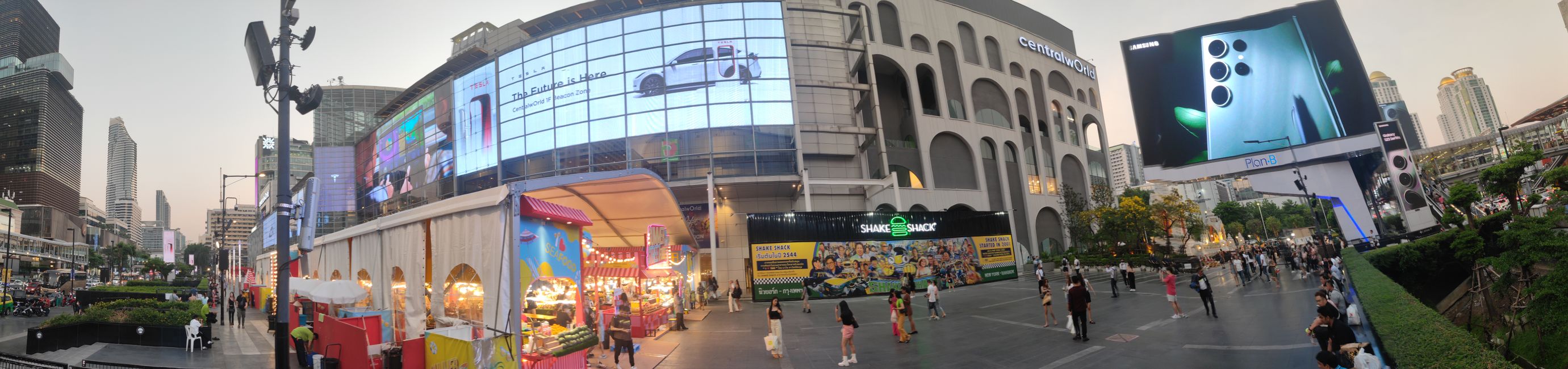 In front of CentralWorld 