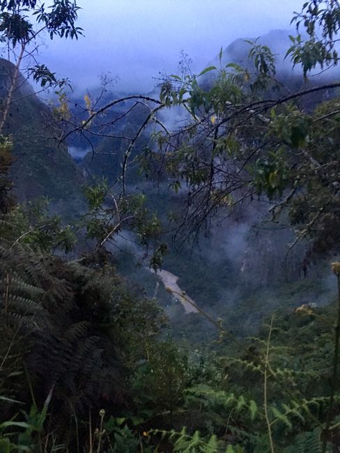 Morgendämmerung am Machu Picchu...
