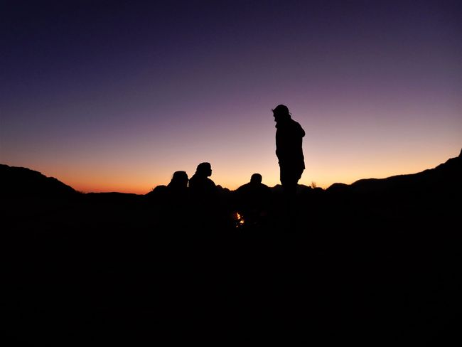 Skyline del desierto por la mañana