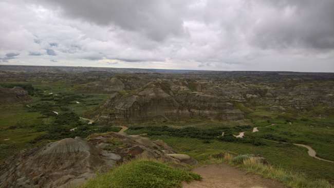 View of the badlands