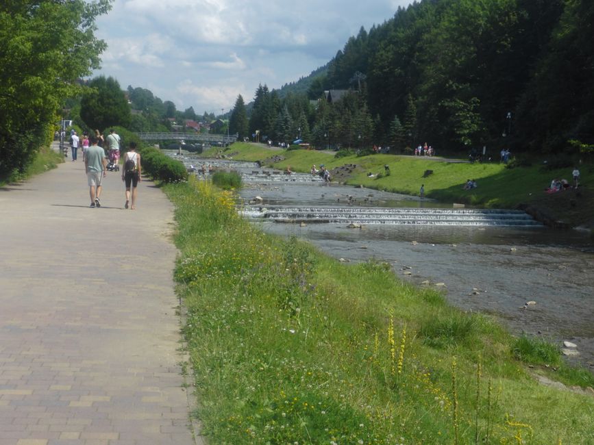 Die Promenaden von Szczawnica