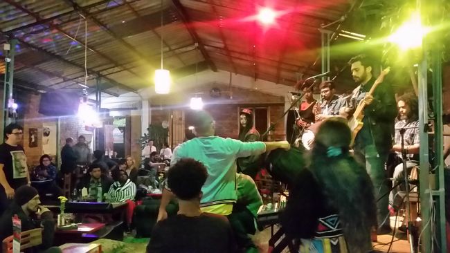 Funkkonzert im Kulturcafe in Bogotá