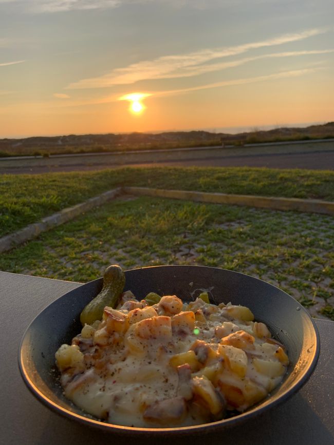 Raclette at sunset