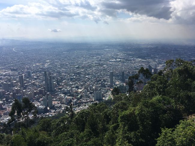 Ausblick über Bogotá