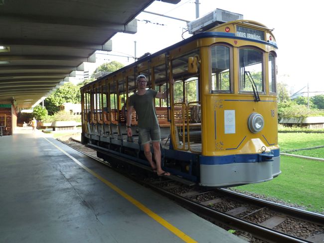 Historical tram in Rio de Janeiro