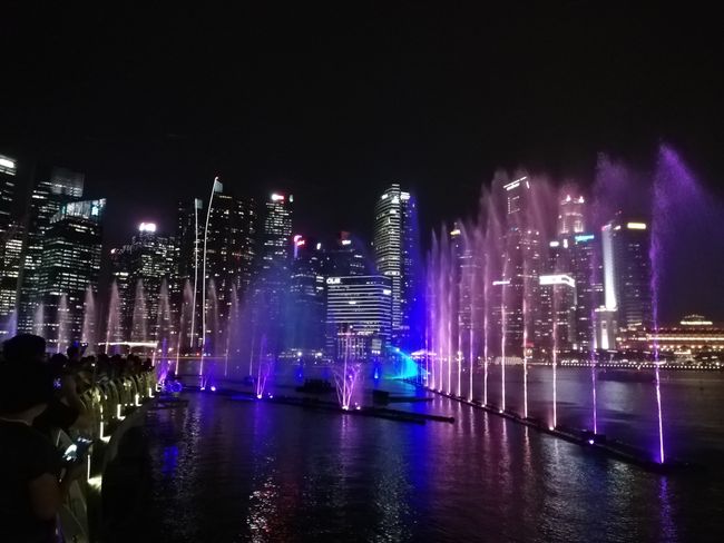 Light show at 'Gardens by the Bay'
