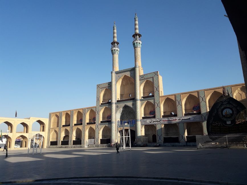 Square in front of the mosque