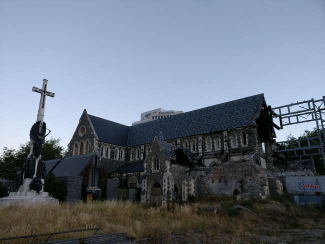 Zerstörte Gebäude in Christchurch 