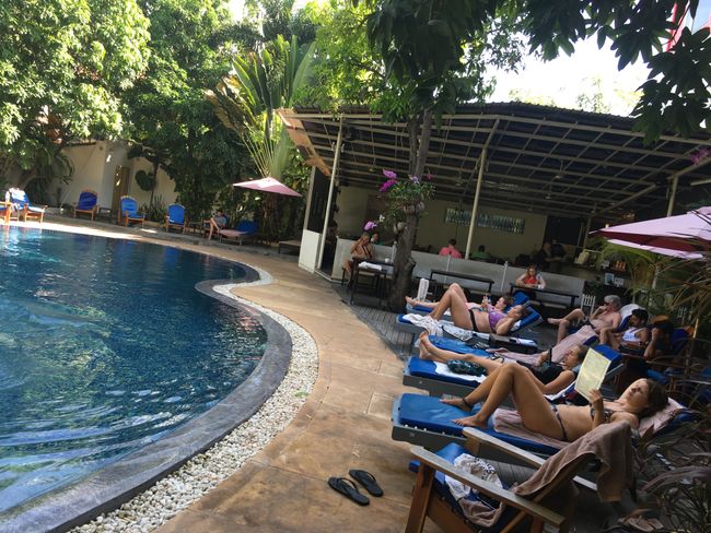 Hotel pool in Phnom Penh