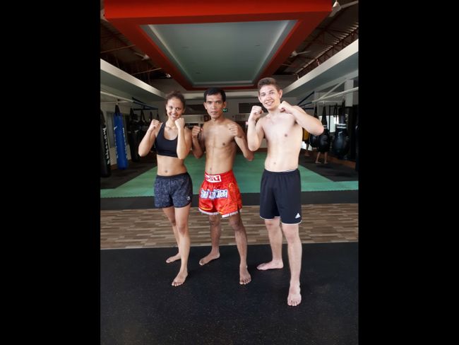 First session in Muay Thai with Phon