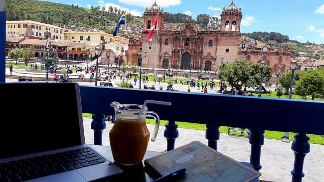 Time to relax after the Inca Trail in Cusco