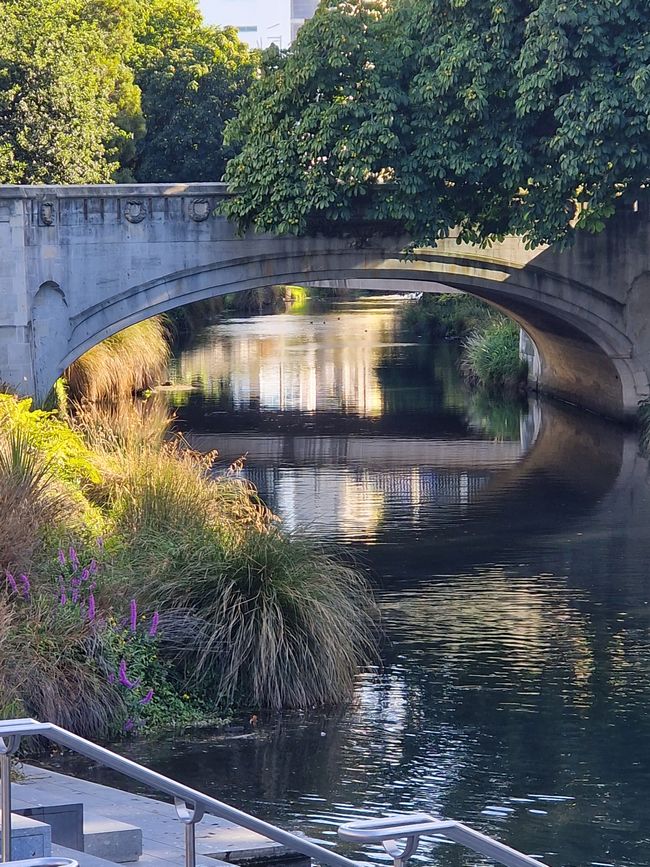 Christchurch, Brücke über den Avon Fluss