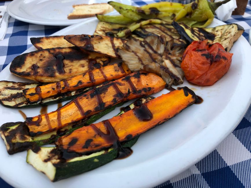 grilled vegetables with balsamic