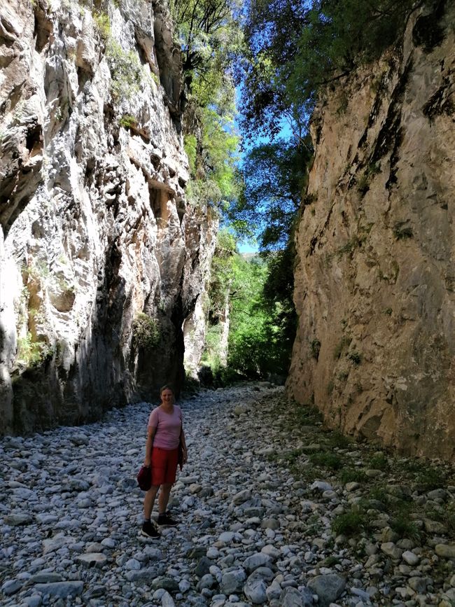 Canyon hiking and the highest mountain in the Peloponnese