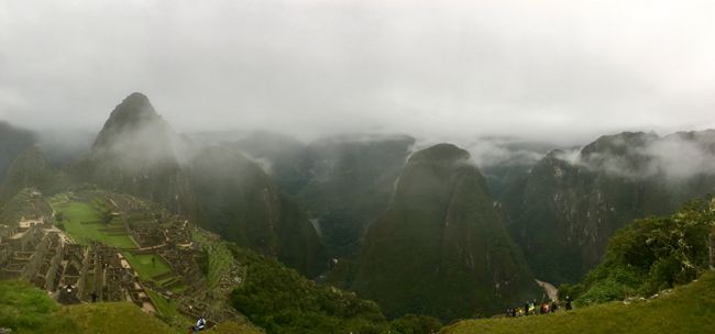 Morgendämmerung am Machu Picchu...