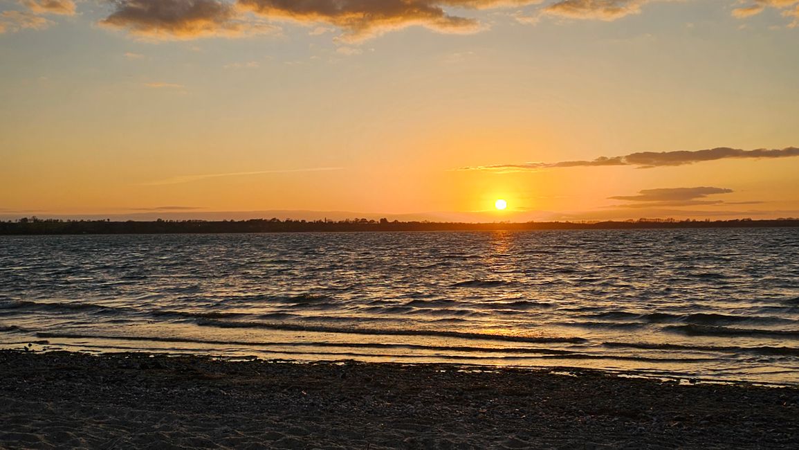 Am Strand vom Campingplatz 