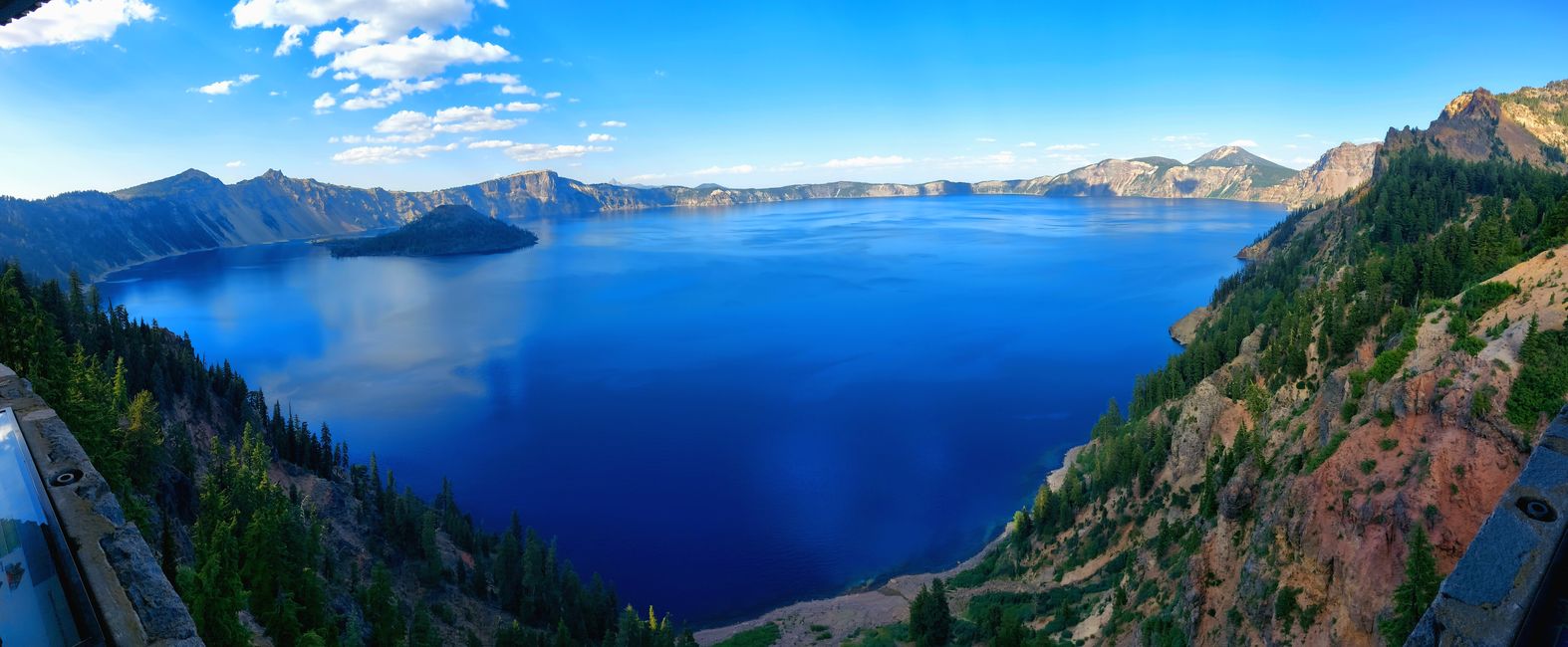 The deep blue Crater Lake