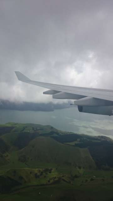 First glimpse of New Zealand 