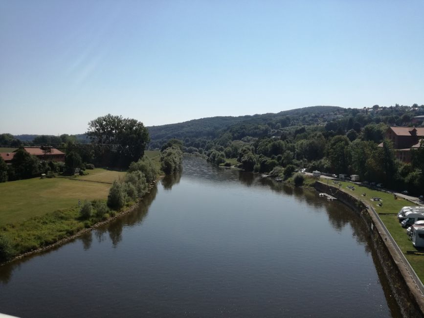 Crossing the Weser to Uffeln
