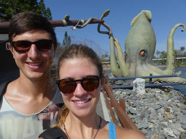 Selfie with the kraken monster