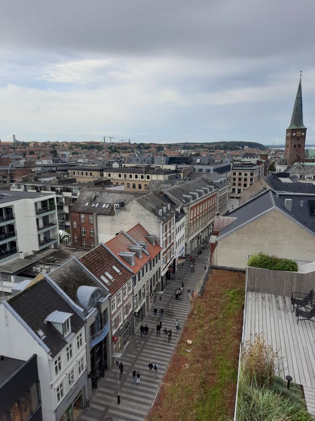 View of Aarhus from above