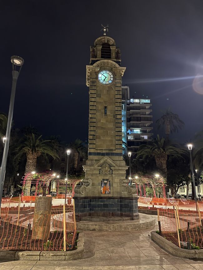 Mini Big Ben auf dem Plaza de Armas in Antofagasta