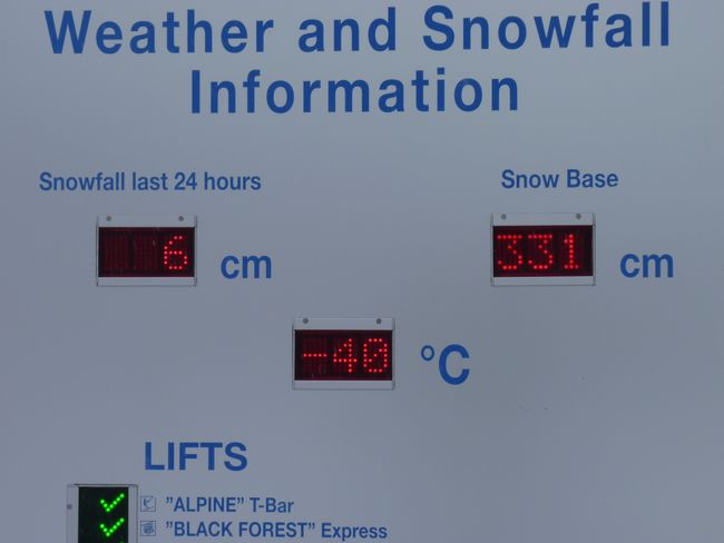 die Schneemenge dürfte stimmen, die Temperatur hab ich aber arg angezweifelt