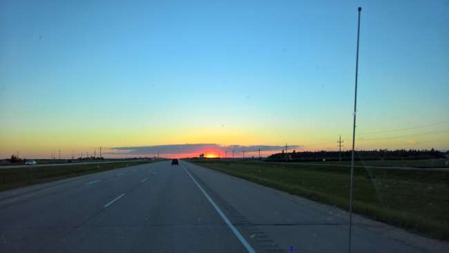 Sunset in the prairies