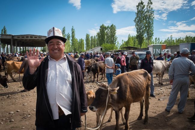 Überall in Kirgistan begegnen wir aufgeschlossenen und interessierten Menschen. Wir fühlen uns sehr willkommen.