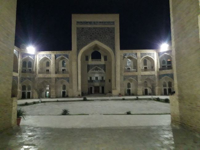 a madrasa at night