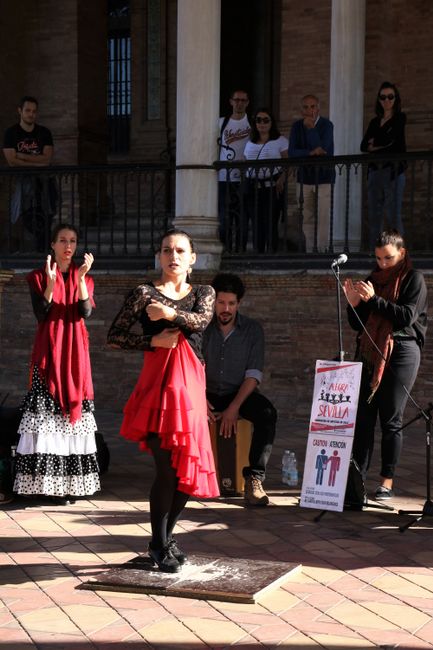 Of course, the flamenco dancers cannot be missing