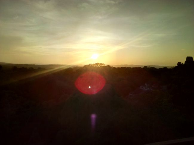 Sunset over Tikal