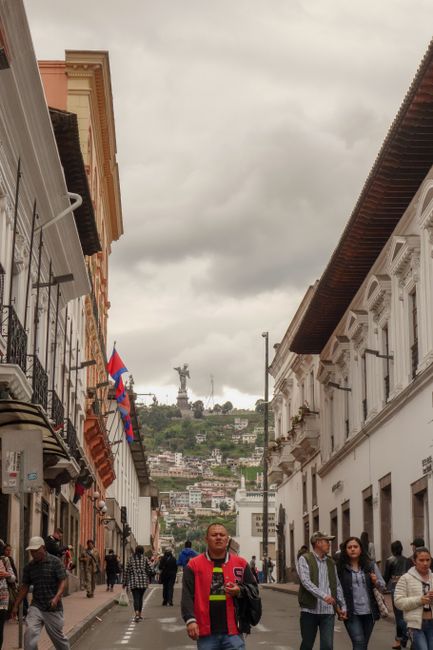 Die Altstadt von Quito erkunden.