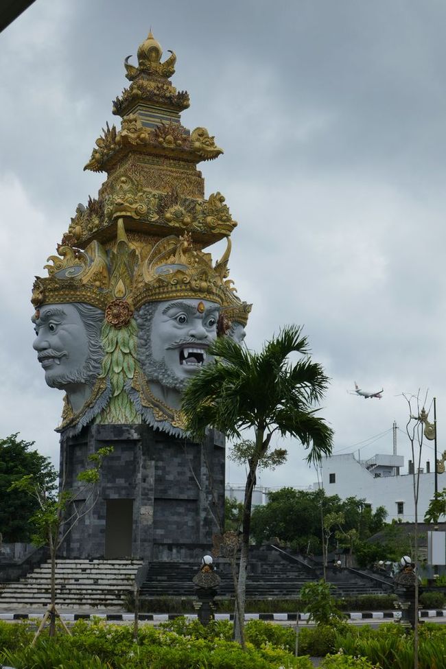 Patung Benoa is a statue at a street intersection at the harbor entrance