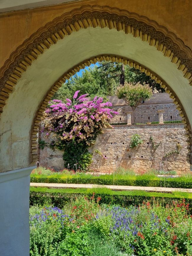 A view of the Generalife gardens.