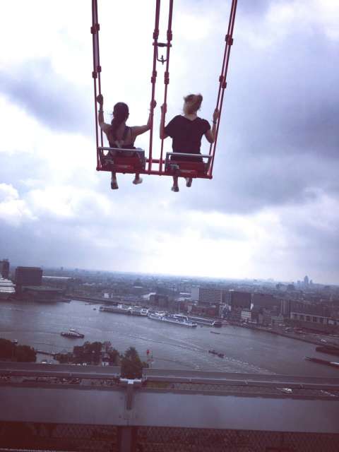 Over Amsterdam on a swing - indescribable