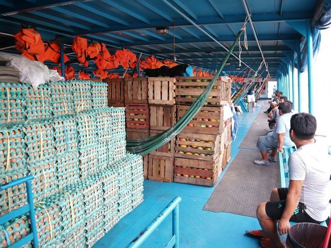 Eggs and mangoes up to the roof