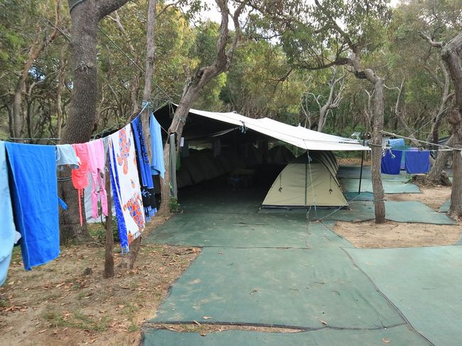 Unser Camp auf Fraser Island 